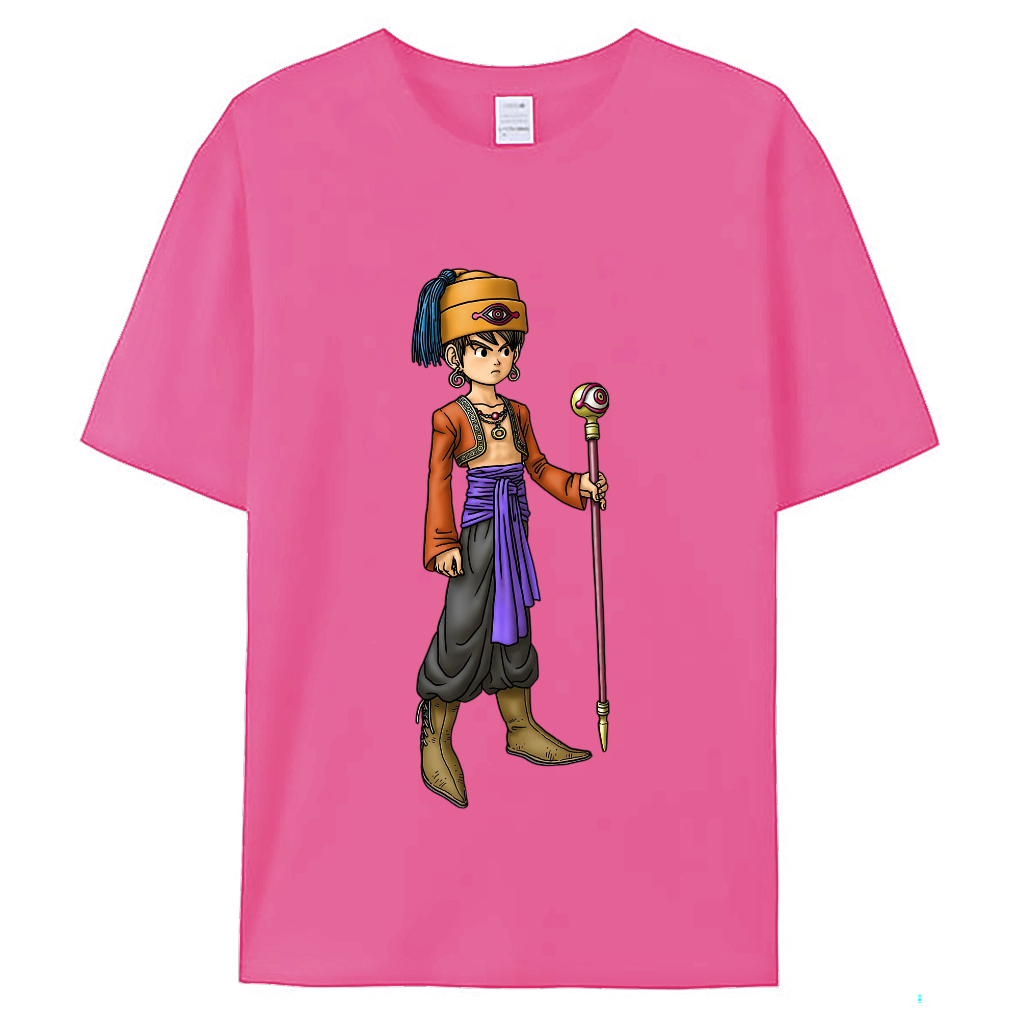 （画像用） ドラゴンクエスト Doragon Kuesuto Dragon Quest レディースカジュアルプリントTシャツ（綿100％）